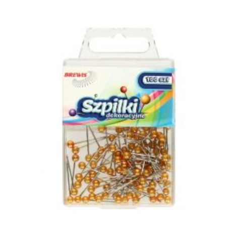 Szpilki Brewis 22mm Pomarańczowe, 100szt